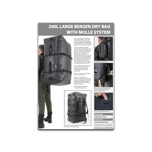 240L Bergen Dry Bag Data Sheet